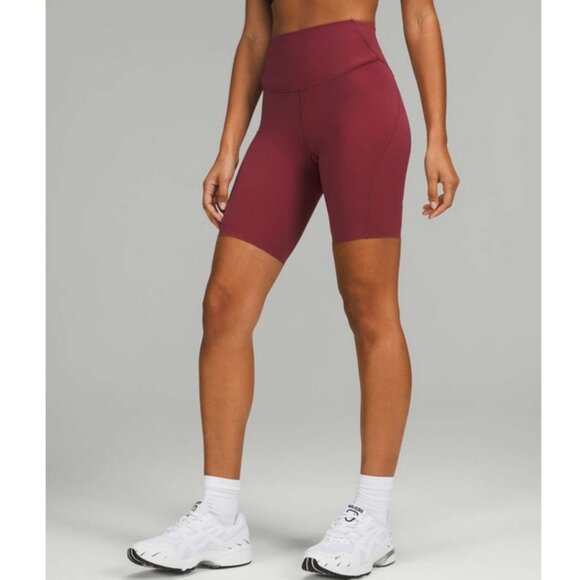 lululemon athletica Pants - Lululemon Base Pace High-Rise Short 8" / Size 10 / Mulled Wine Run Nulux